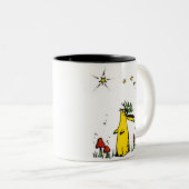 Jackalope Night Tweekleurige Koffiemok (Voorkant rechts)