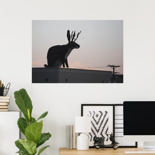 Jackalope Poster (Thuiskantoor)