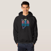 Jackalope Retro Cryptid Jackalope Research Team Hoodie (Voorkant volledig)