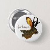 Jackalope Ronde Button 5,7 Cm (Voorkant /achterkant)