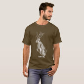 Jackalope Sketch t-shirt (Voorkant volledig)