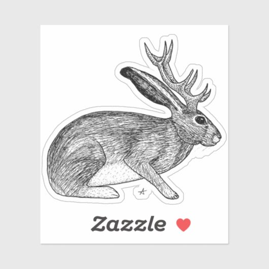 Jackalope Sticker (Vel)