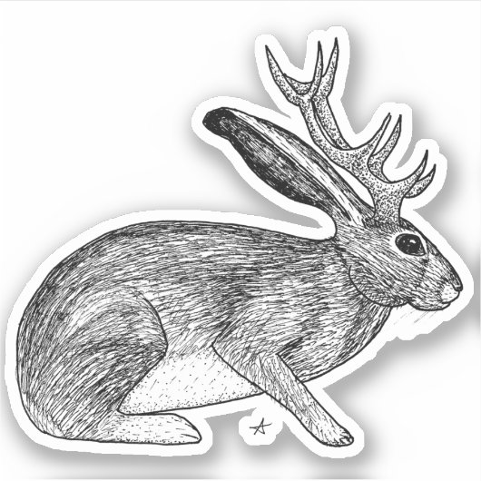 Jackalope Sticker (Voorkant)