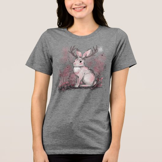 Jackalope Tri-Blend Shirt (Voorkant)