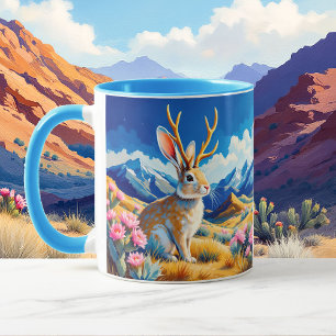 Jackalope Waarneming Voeg Tekst of Naam Koffie toe Mok