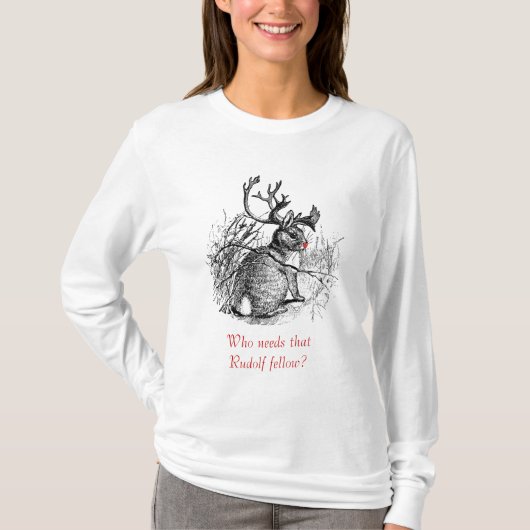 Jackalope, wie heeft die Rudolf-man nodig? T-shirt (Voorkant)