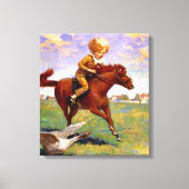 "Jackanapes" van Jessie Willcox Smith Canvas Afdruk (Voorkant)