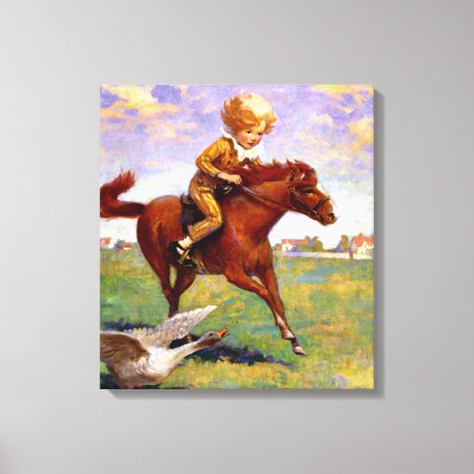 "Jackanapes" van Jessie Willcox Smith Canvas Afdruk (Voorkant)