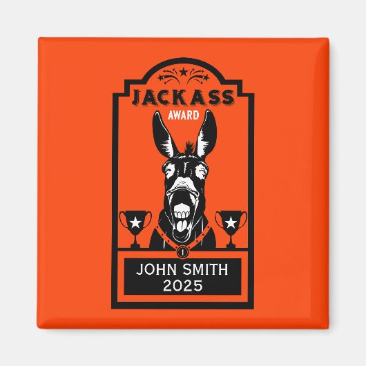 Jackass Award Magneet (Voorkant)