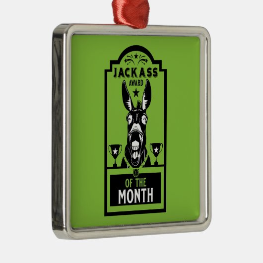 Jackass Award Metalen Ornament (Rechts)