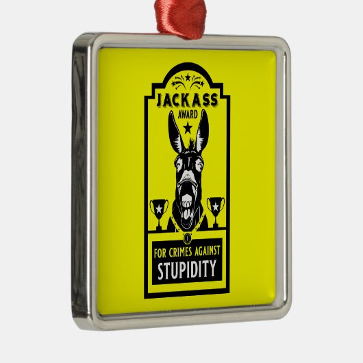 Jackass Award Metalen Ornament (Rechts)