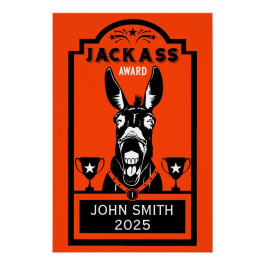 Jackass Award Perfect Poster (Voorkant)