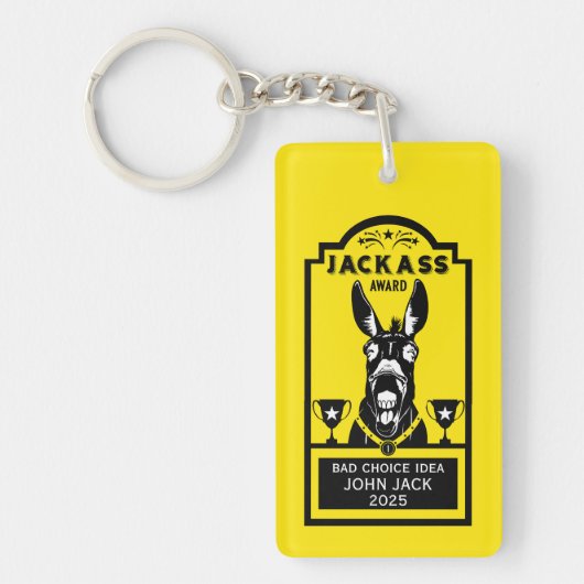 Jackass Award Sleutelhanger (Voorkant)