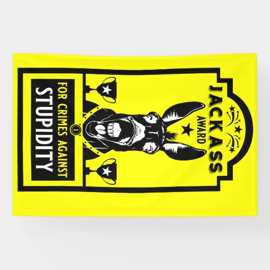 Jackass Award Spandoek (Horizontaal)