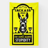 Jackass Award Spandoek (Verticaal)