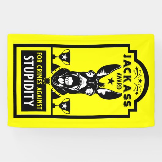 Jackass Award Spandoek (Horizontaal)