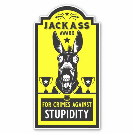 Jackass Award Sticker (Voorkant)