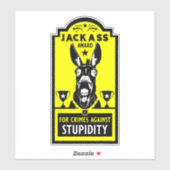 Jackass Award Sticker (Vel)
