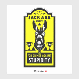 Jackass Award Sticker