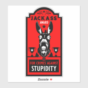 Jackass Award Sticker