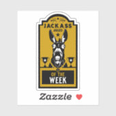 Jackass Award Sticker (Vel)