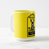 Jackass Award Tweekleurige Koffiemok (Voorkant links)