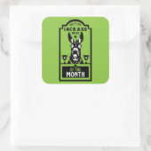 Jackass Award Vierkante Sticker (Tas)