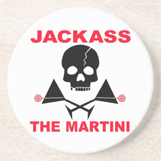 Jackass, The Martini Coaster Zandsteen Onderzetter (Voorkant)