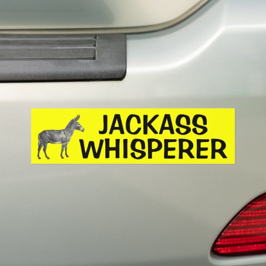 JACKASS WHISPERER BUMPERSTICKER (Op auto)
