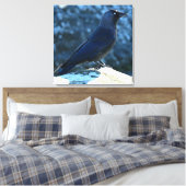 Jackdaw Canvas Afdruk (Insitu (Slaapkamer))