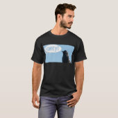 Jackdaw (Corvus monedula) zegt chirp. T-shirt (Voorkant volledig)