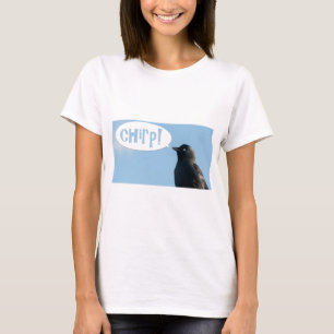 Jackdaw (Corvus monedula) zegt chirp. T-shirt