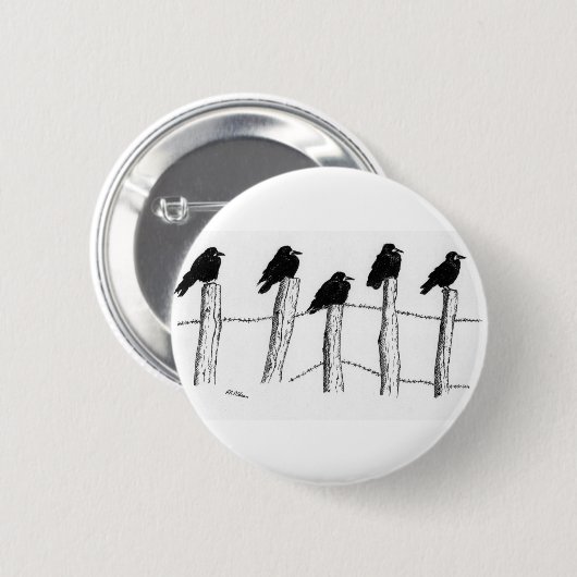 Jackdaws Ronde Button 5,7 Cm (Voorkant /achterkant)