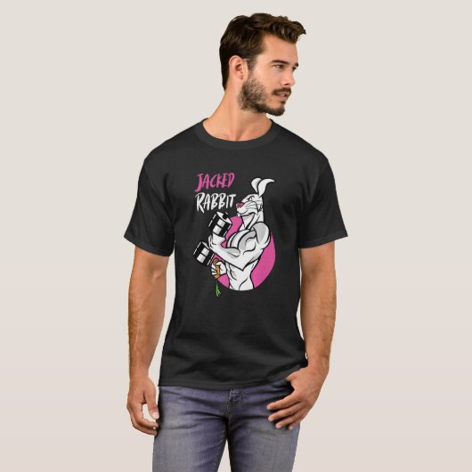 Jacked Rabbit Gym Rabbit Jumpy Rabbits Premium T-shirt (Voorkant volledig)