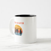Jacked-Squatch Tweekleurige Koffiemok (Voorkant links)
