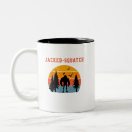 Jacked-Squatch Tweekleurige Koffiemok