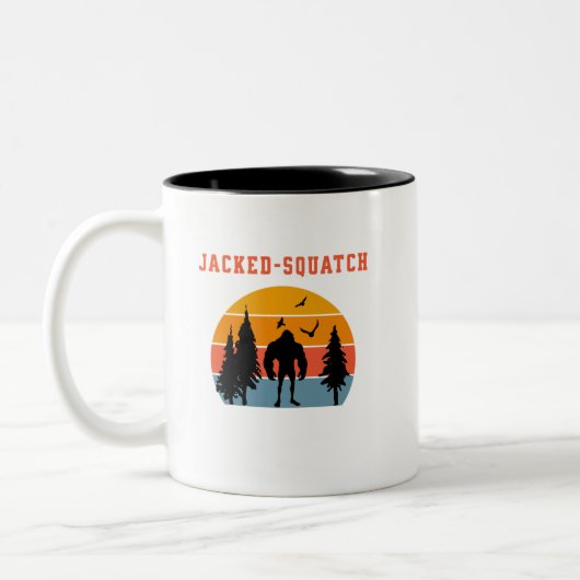 Jacked-Squatch Tweekleurige Koffiemok (Links)