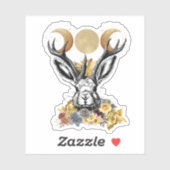 Jackelope Moon Goddess Sticker (Vel)