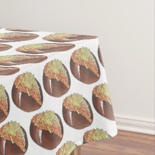 Jacket Bked Potato Beans Cheese UK British Food Tafelkleed