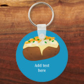 Jacket Spud - bakkerijaardappel en jouw tekst Sleutelhanger (Voorkant)