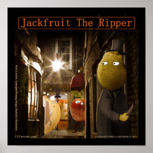 Jackfruit De Ripper Grappige Rick Londen Poster