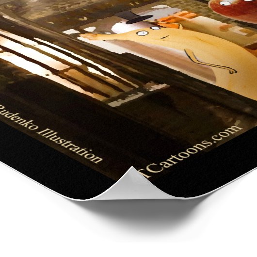 Jackfruit The Ripper Funny Rick London Poster (Hoek)