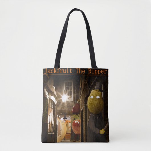 Jackfruit The Ripper Funny Rick London Tote Bag (Voorkant)