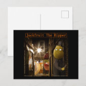 Jackfruit The Ripper Grappige Rick Londen Briefkaart (Voorkant / Achterkant)