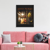 Jackfruit The Ripper Grappige Rick London Canvas Afdruk (Insitu (Woonkamer))