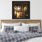 Jackfruit The Ripper Grappige Rick London Canvas Afdruk (Insitu (Slaapkamer))