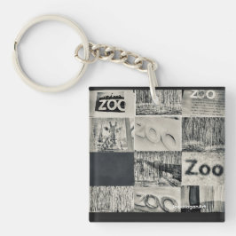 JackHoganArt zwart-wit sleutelhanger