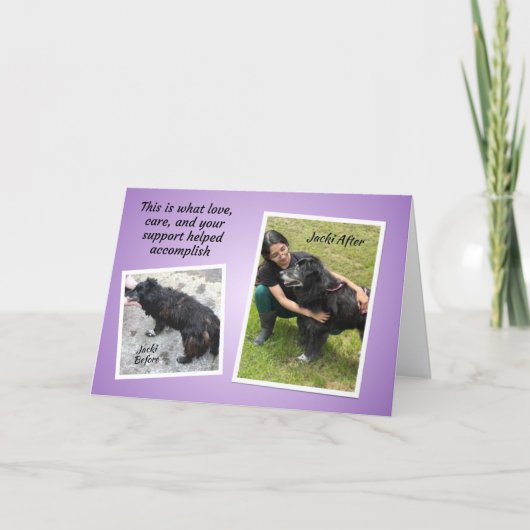 Jacki TCHS Thank You Kaart (Voorkant)