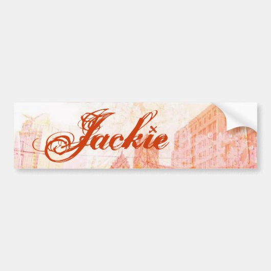 Jackie Bumpersticker (Voorkant)