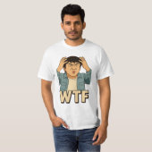Jackie Chan WTF Meme T-shirt – Ghibli Art Style (Voorkant volledig)
